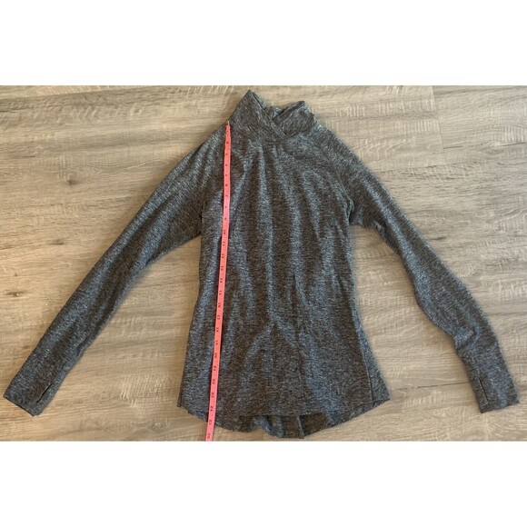Lululemon Size XS/S Base Runner Mock Neck Gray Running Long Sleeve Top Tapered - Picture 1 of 4